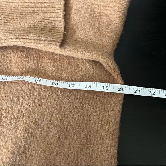 Madewell Sweater Cardigan Womens XXS Brown Knit Open Front Slits Wool Blend - Picture 12 of 13